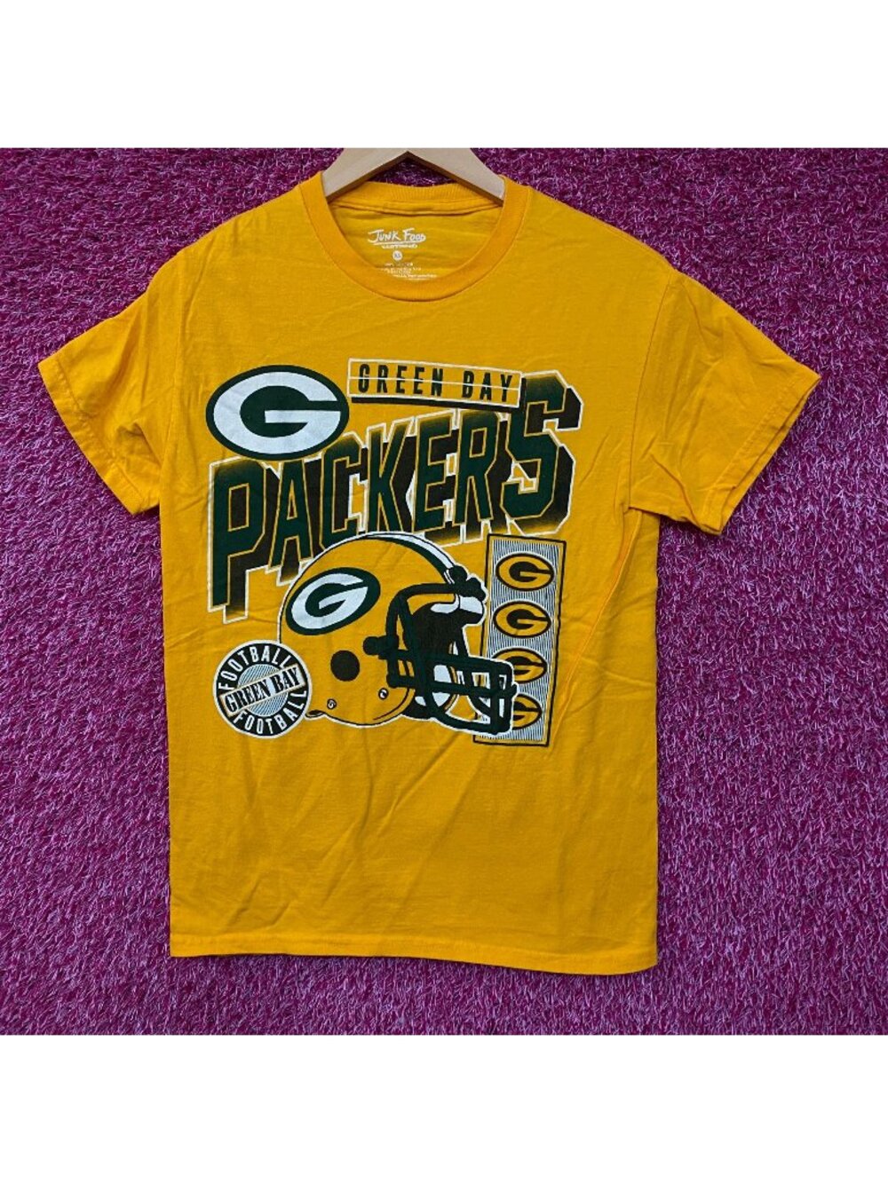 Junk Food Clothing NFL Green Bay Packers Checkdown Flea Market Tee XS